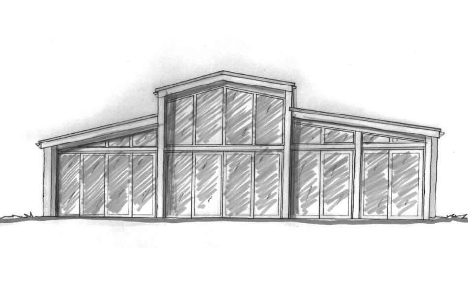 Designs retain the original agricultural style of the barn