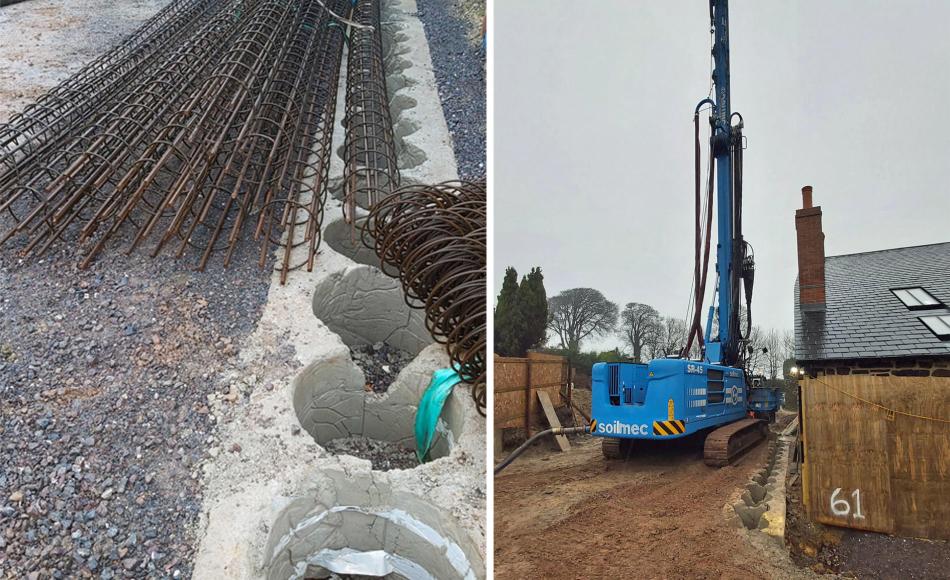 Pile guide beams ensure the pile rig starts each pile in exactly the right place