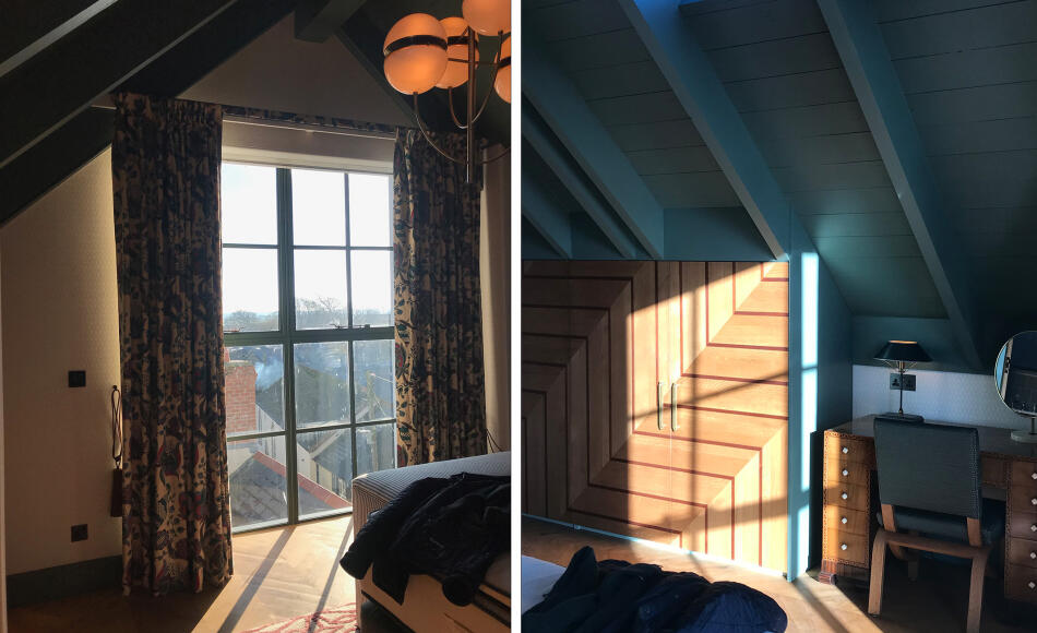 The upstairs suites at the Shop at Woolsery are flooded with natural light