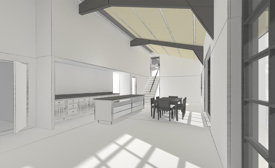 Barns often allow for double height ceilings creating light airy living space