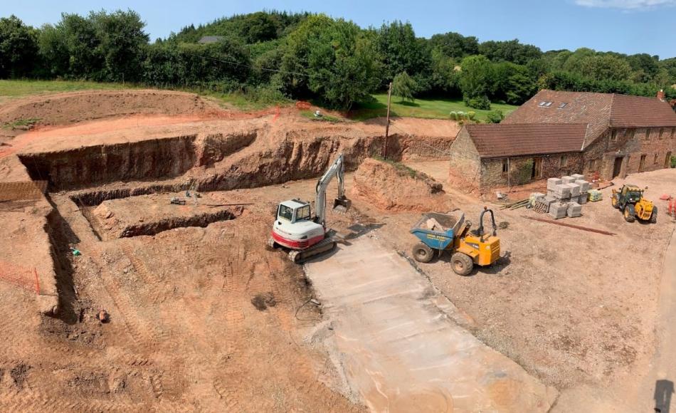 The extension will include a swimming pool and garage as well as increasing the accommodation in the house 