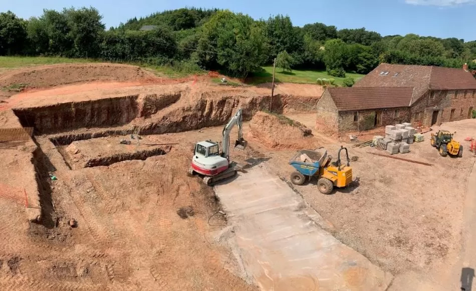 The extension will include a swimming pool and garage as well as increasing the accommodation in the house 
