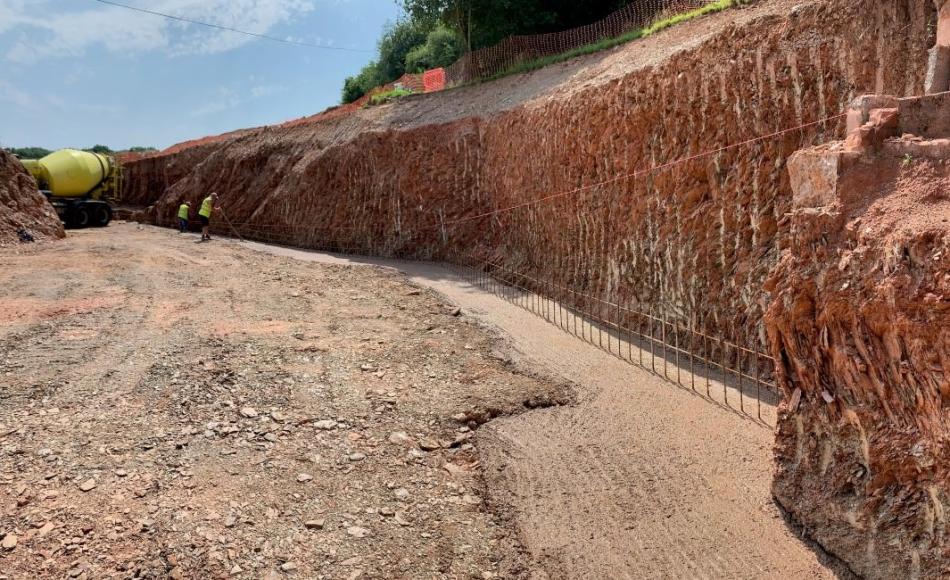 Having drawn up technical details for this project, Alice enjoyed seeing work commence on site