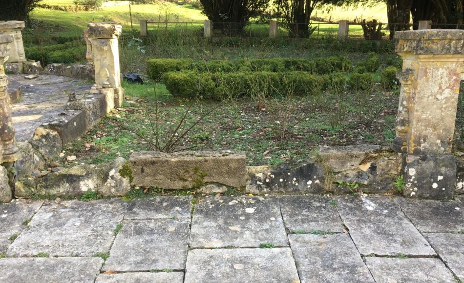 Before – heavily eroded and missing sections of features 