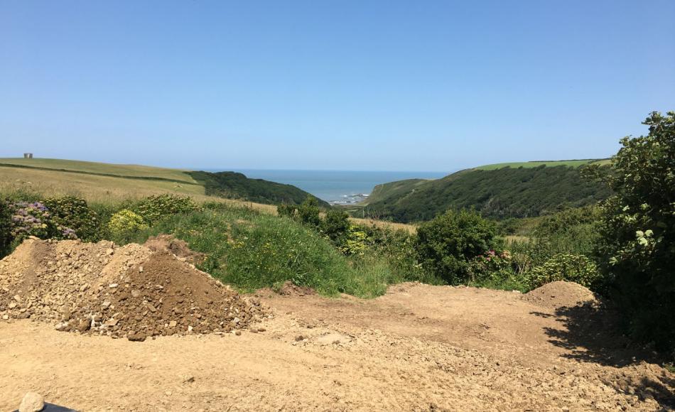 View from structural floor level from proposed master bedroom location