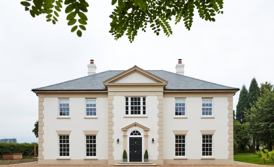 Sustainable technologies can be incorporated into new builds, such as this Georgian style property