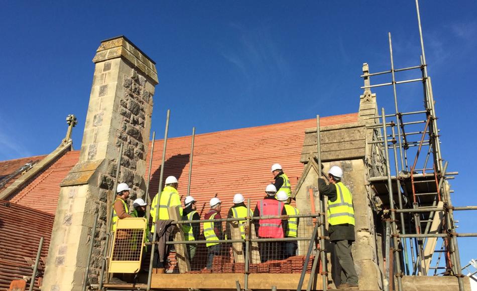 Plain clay tile detailing and re-roofing.
