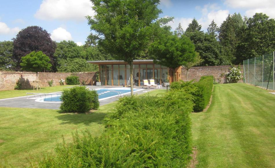 LBC for new pool house in listed walled garden