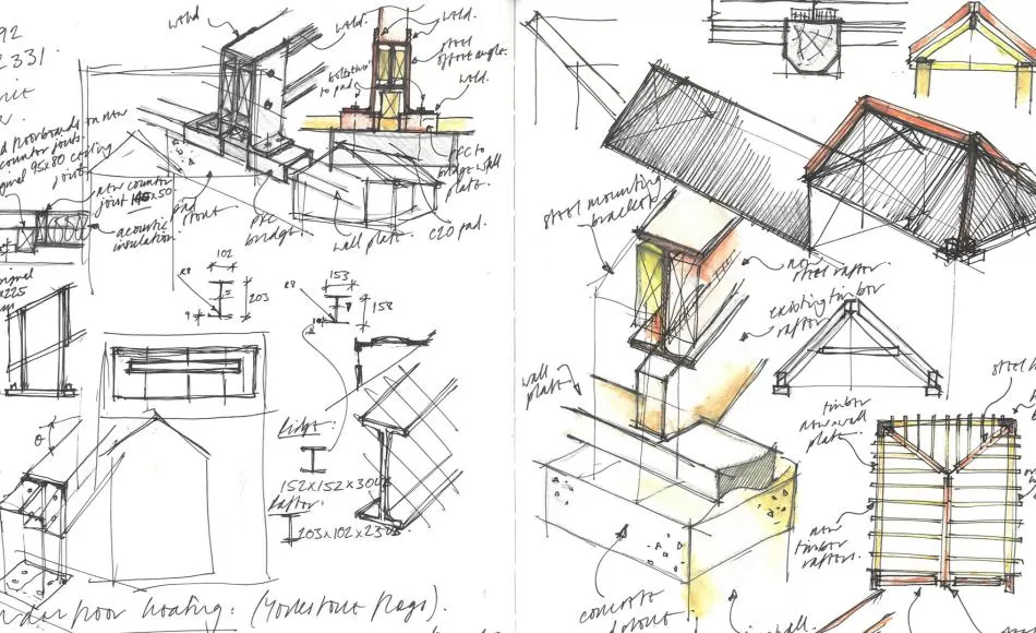 Sketchbook: construction detail design. Pete Thompson