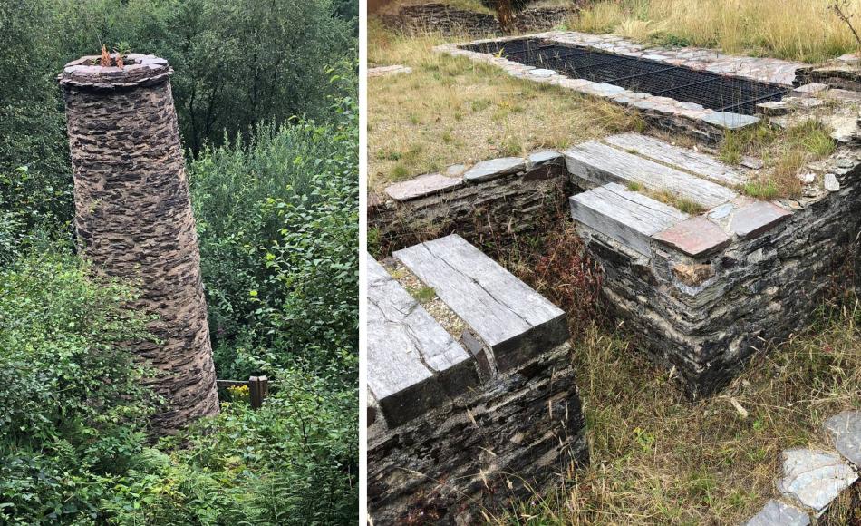 The stabilisation and repair work Jonathan Rhind Architects carried out to the Bearland Chimney has enabled the continued enjoyment of this monument by visitors to Exmoor National Park. Weathered masonry and timber repairs at West Somerset Railway.