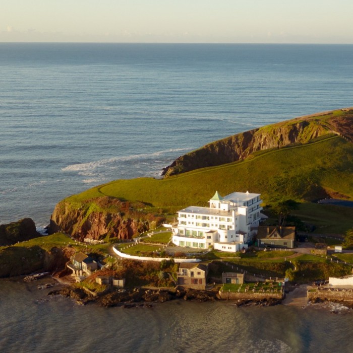Architect extension Devon Burgh Island exterior Architect extension Devon Burgh Island exterior