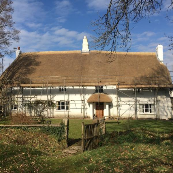 1235 Thatched Devon Cottage Architects renovation new thatch v2