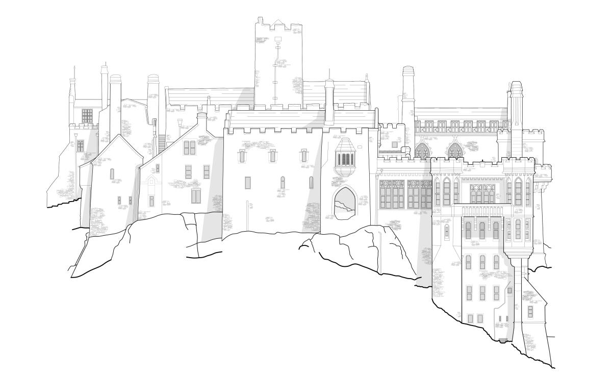 Architects Cornwall St Michaels Mount elevation v3