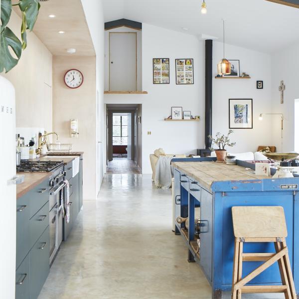 barn conversion open plan kitchen living space