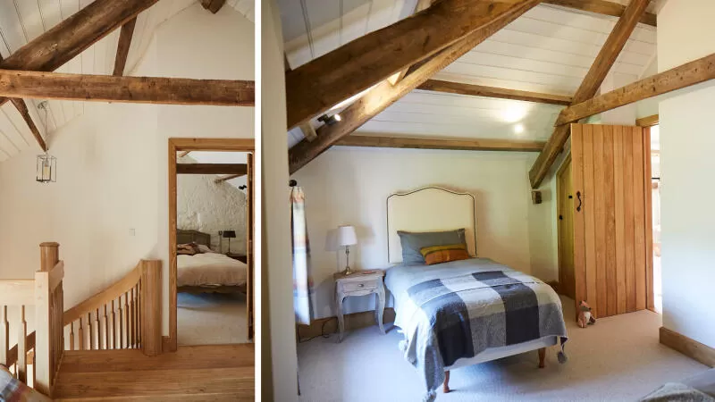 9 1137A barn conversion conservation stairs and bed