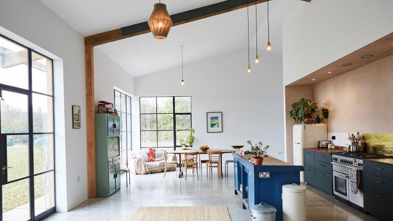 1 architects barn conversion lofty interior
