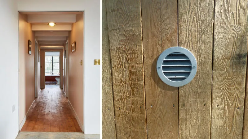 9 architects barn conversion corridor and vent