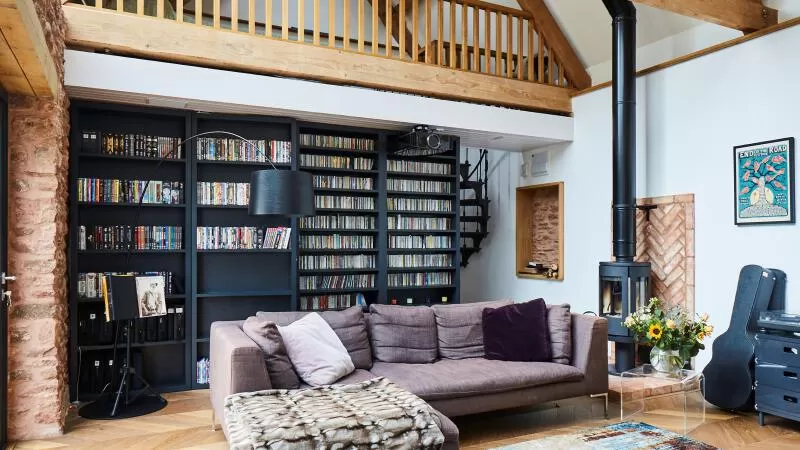 4 barn conversion annexe interior with mezzanine