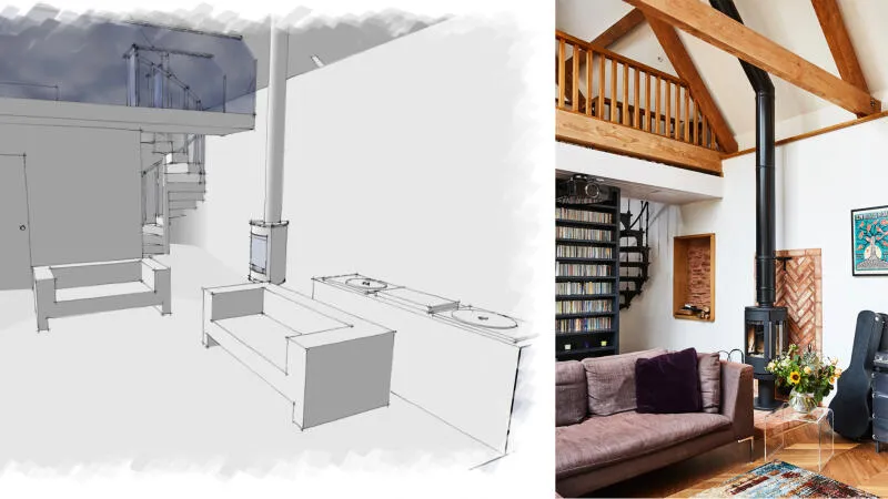 7 barn conversion annexe sketch