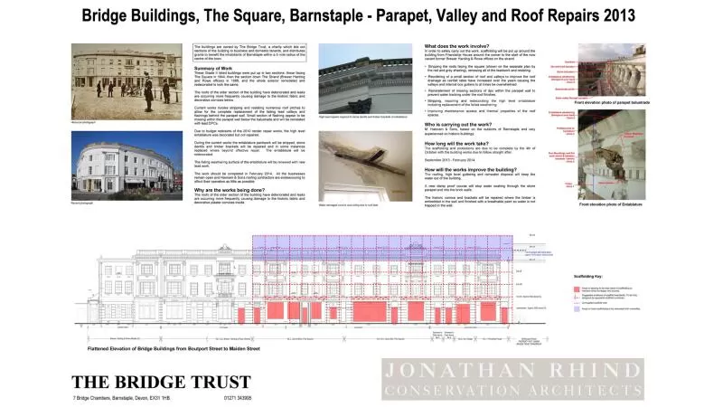 2 Bridge Buildings Site notice Board Large