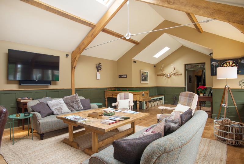 victorian shooting lodge devon architects games room interior 2