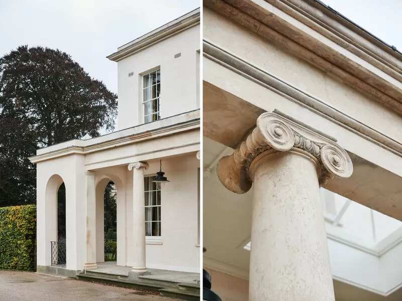 1085 Georgian villa architects renovation exterior
