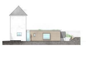 1135 Grade 2 listed house architects modern extension elevation