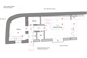 1135 Grade 2 listed house architects modern extension floorplan