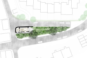 1135 Grade 2 listed house architects modern extension site plan Custom