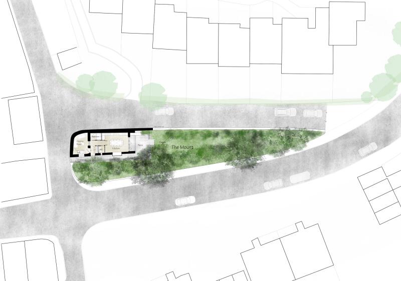 1135 Grade 2 listed house architects modern extension site plan Custom