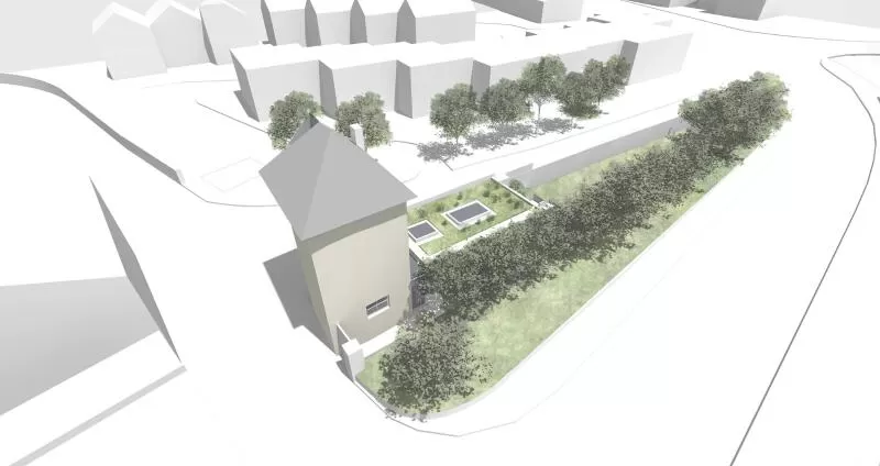 1135 Grade 2 listed house architects modern extension view Custom