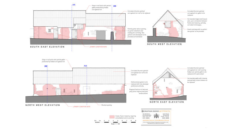 DNPA barn conservation blog drawing 4 Great Dunstone