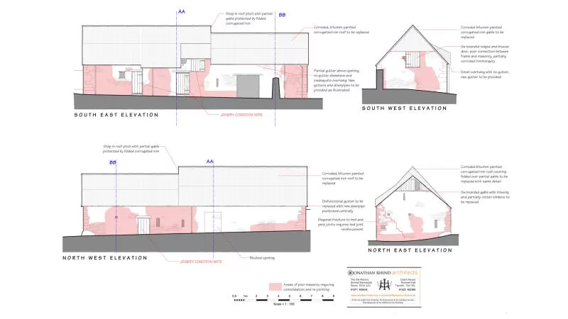 DNPA barn conservation blog drawing 4 Great Dunstone
