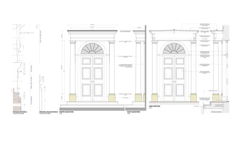 12 1216 Woolsery Grade II listed Manor porch Custom
