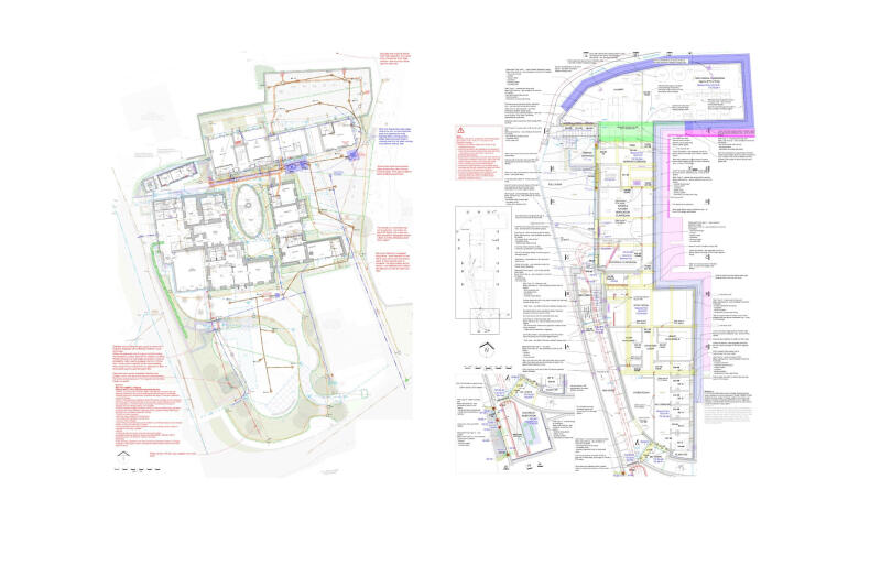 8 1216 Woolsery Grade II listed Manor site services plan Custom 2 Custom v2