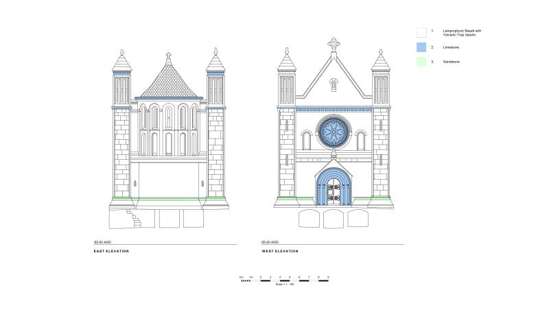 Architects conservation work Grade I listed chapel 1353B 6