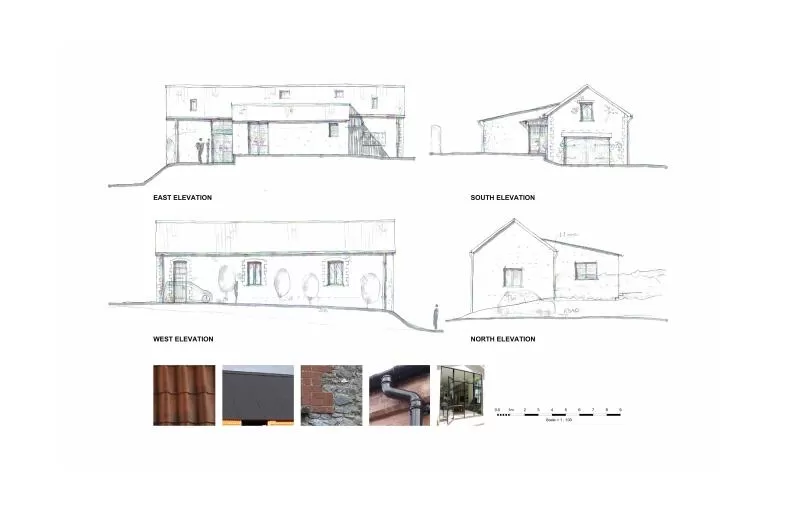 1307 Architects conversion southwest elevations v2