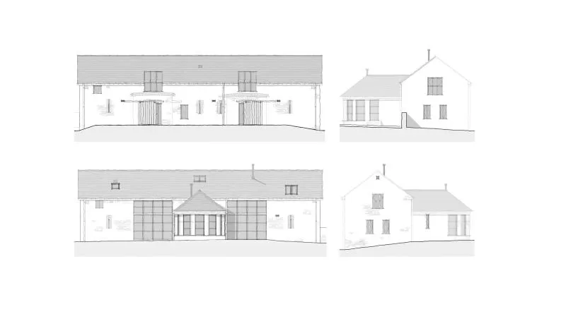 429 Threshing barn conversion architects elevations 2
