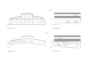 Winged Barn Architects conversion Devon elevations