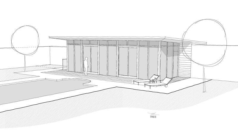 new build architecture heanton pool house cons 1