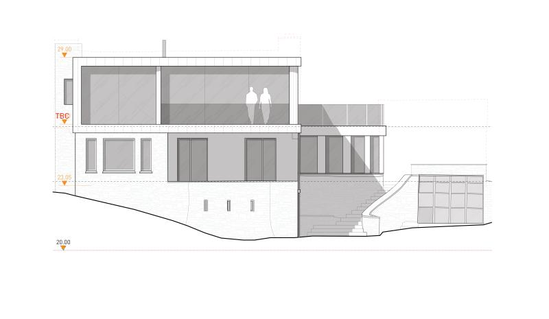 Architects coastal renovation 1451 south elevation