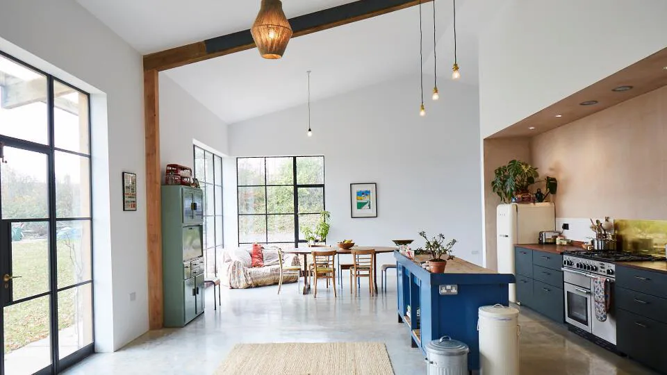 1180 architects south west barn conversion section image