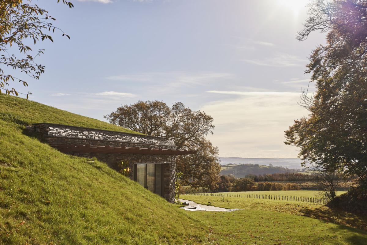 Architects hillside swimming pool Somerset web recruitment