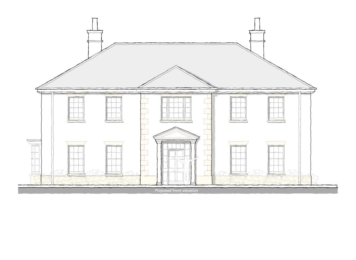 Georgian house architects sketch