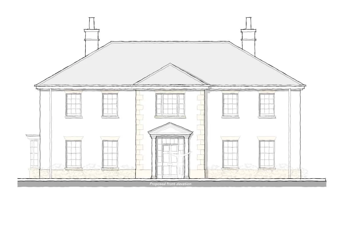 Georgian house architects sketch