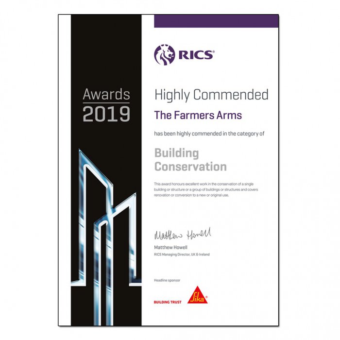 RICS award highly commended thumbnail