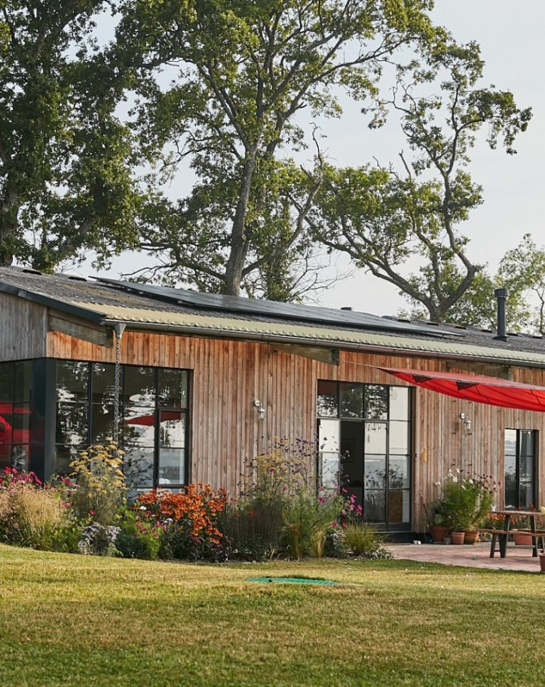 architects barn conversion exterior summer