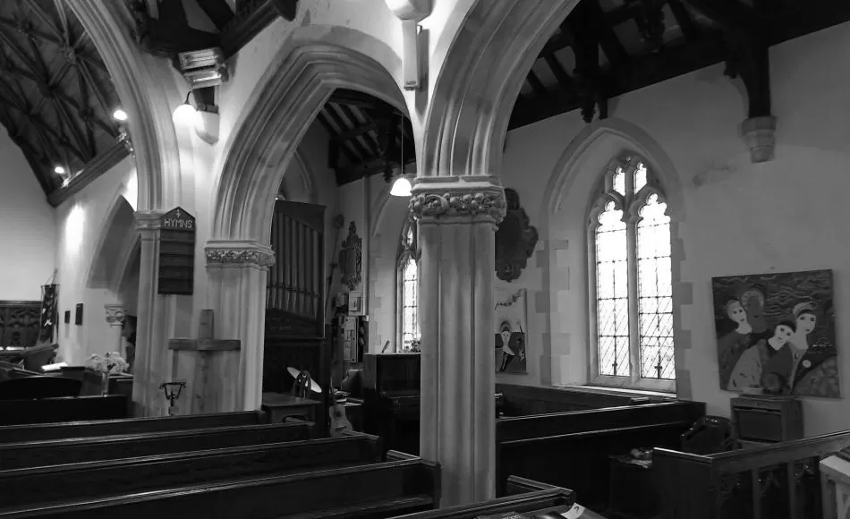 The church before the works took place