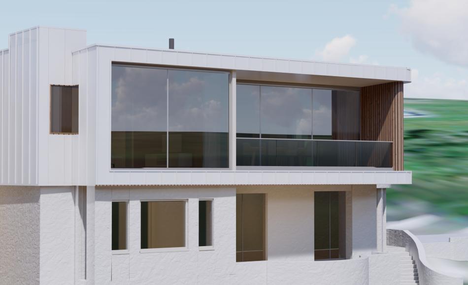 The extension to the first floor will create new open plan living space