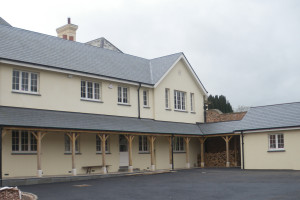 North elevation completed